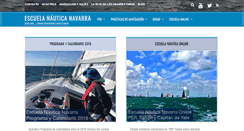 Desktop Screenshot of escuelanauticanavarra.com